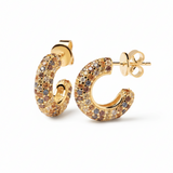 Pendientes PDPAOLA Tiger Plata Baño Oro | AR01-291-U