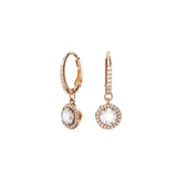 Pendientes Una Angelic SWAROVSKI Pavé Blanco con Baño Oro Rosa | 5638769