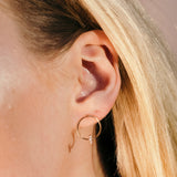 Pendientes LeCarré Circulares Oro y Diamantes