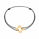 Pulsera Dinh Van Cordón Cruz Oro Amarillo