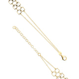 Pulsera Geométrica con Diamantes en Oro Amarillo