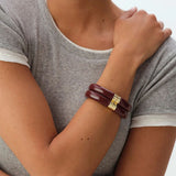 Pulsera Esclava Royal AGATHA París Burdeos Con Dorado | 2470350-473-TU