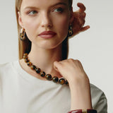 Pulsera Esclava Royal AGATHA París Burdeos Con Dorado | 2470350-473-TU