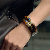 Pulsera Esclava Royal AGATHA París Concha Con Dorado | 02470350-173-TU