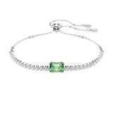 Pulsera Matrix SWAROVSKI Tallas Mixtas Verde con Baño de Rodio | 5693411