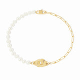 Pulsera Perlas dinh van Menottes Oro Amarillo Perlas de Agua Dulce | 301401