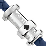 Pulsera MONTBLANC Meisterstück “La Vuelta al Mundo en 80 Días” Piel Azul Cierre Acero | 12834460