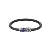 Pulsera MONTBLANC Meisterstück “The Origin Collection” Piel Negra Cierre Acero | 132968