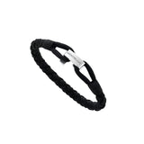 Pulsera MONTBLANC Wrap Me Nylon Negro Cierre Acero | 12838263
