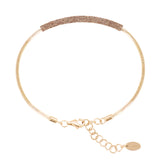 Pulsera PESAVENTO Polvere di Sogni Champán Plata Baño Oro Amarillo | WPSCB383