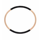 Pulsera PESAVENTO Polvere di Sogni Negro Plata Baño Oro Rosa | WPLVB1194