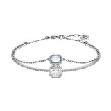 Pulsera Stilla SWAROVSKI Cristales Blancos y Azules con Baño de Rodio | 5668244