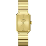 TISSOT SRV 30 mm Rectangular PVD Oro Amarillo | T160.110.33.023.00