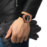 TISSOT T-Race Powermatic 80 41 mm Negro PVD Oro Rosa | T141.807.37.051.00