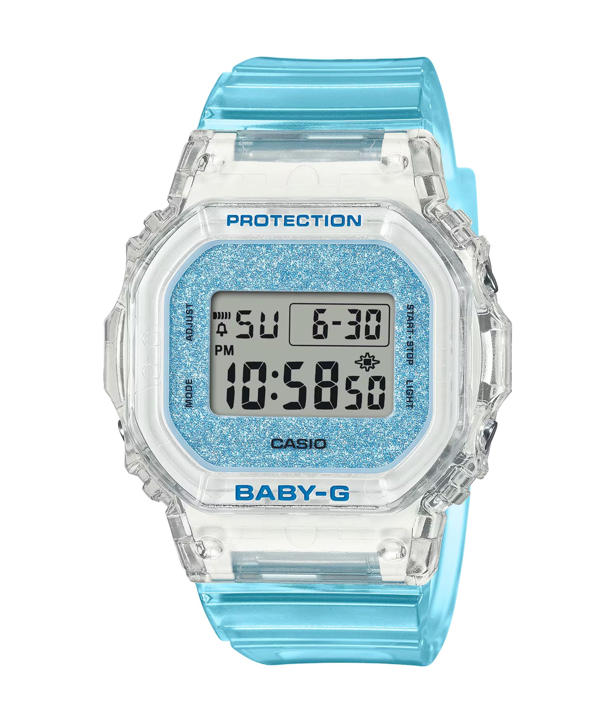 Casio Baby-G Digital Azul Resina Transparente 37,9 mm | BGD-565GC-2