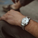 Casio Edifice Automático Blanco Acero 39 mm | EFK-100D-7A
