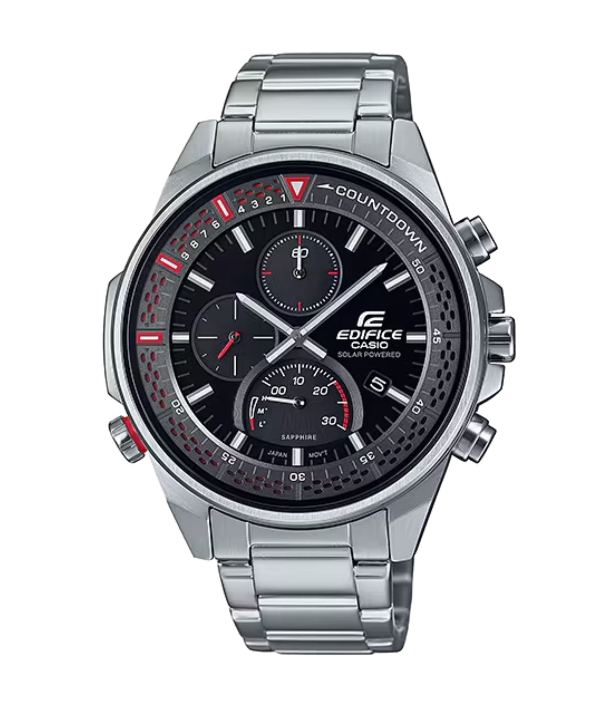 Casio Edifice Cronógrafo Solar Negro Acero 45,3 mm | EFS-S590D-1AV