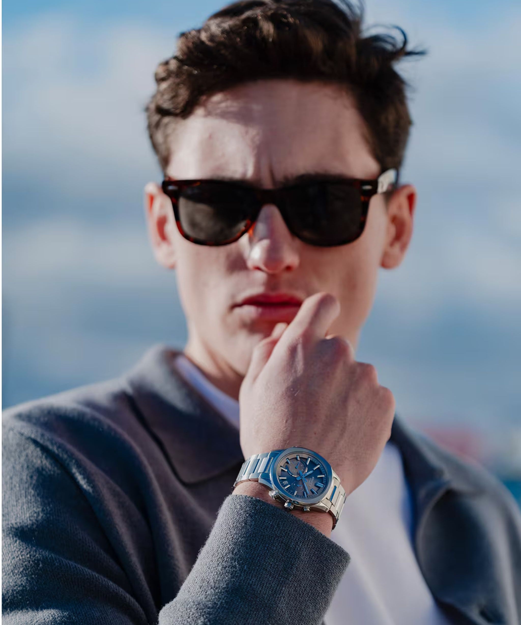 Casio Edifice Cronógrafo Tough Solar Bluetooth Marrón 39,5 mm | EQB-1300D-5A