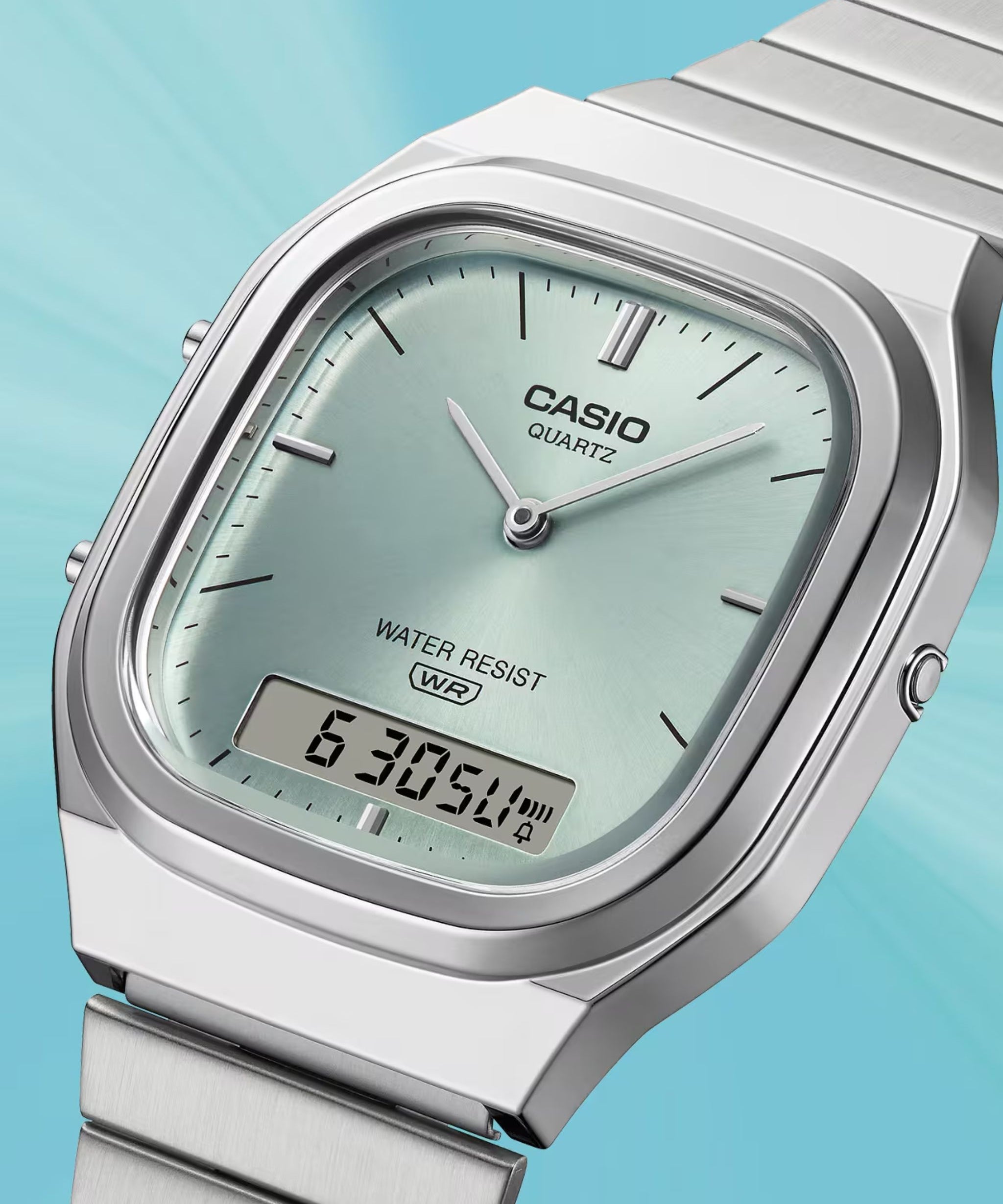 Casio Edgy Collection Analógico-Digital Azul Acero 35,8 mm | AQ-240E-2A