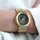 Casio G-Shock GM Solar Negro Acero Dorado 44,4 mm | GM-B2100GD-9A