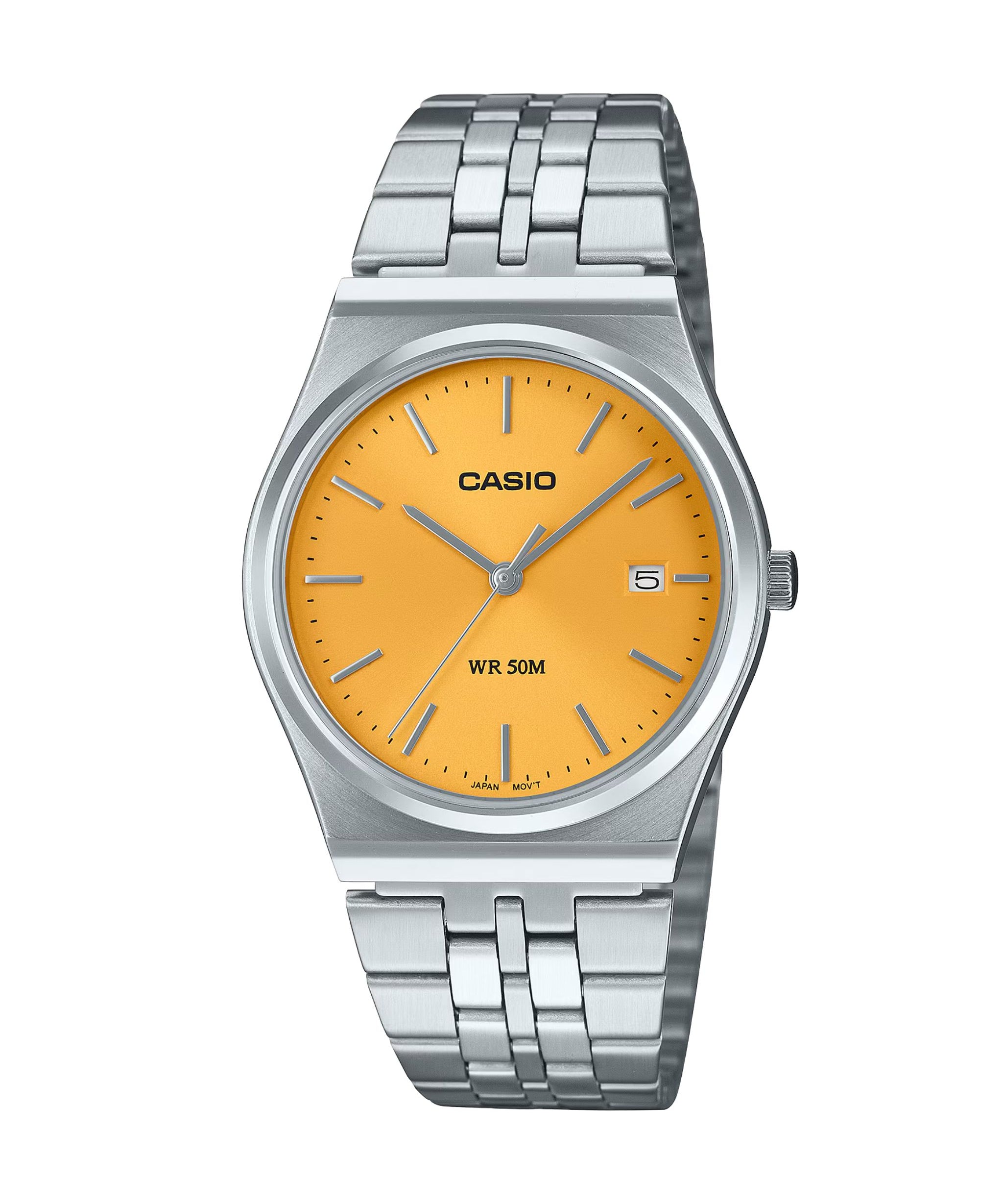 Casio Timeless MTP Amarillo Acero 35 mm | MTP-B145D-9AV