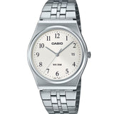 Casio Timeless MTP Blanco Acero 35 mm | MTP-B145D-7BV