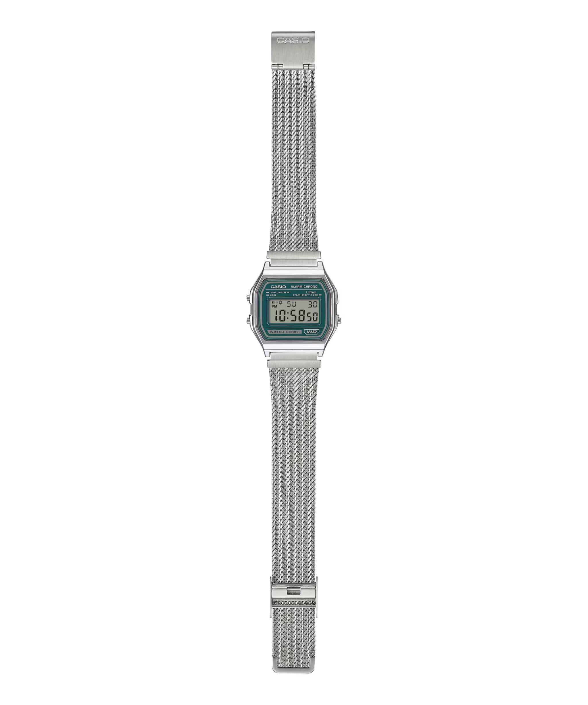 Casio Vintage Digital Verde Acero 33,2 mm | A158WEM-3
