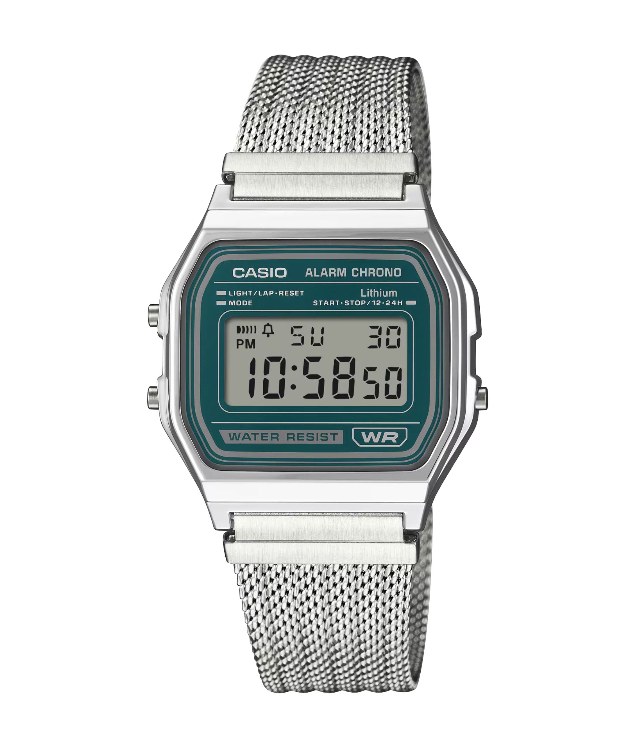 Casio Vintage Digital Verde Acero 33,2 mm | A158WEM-3