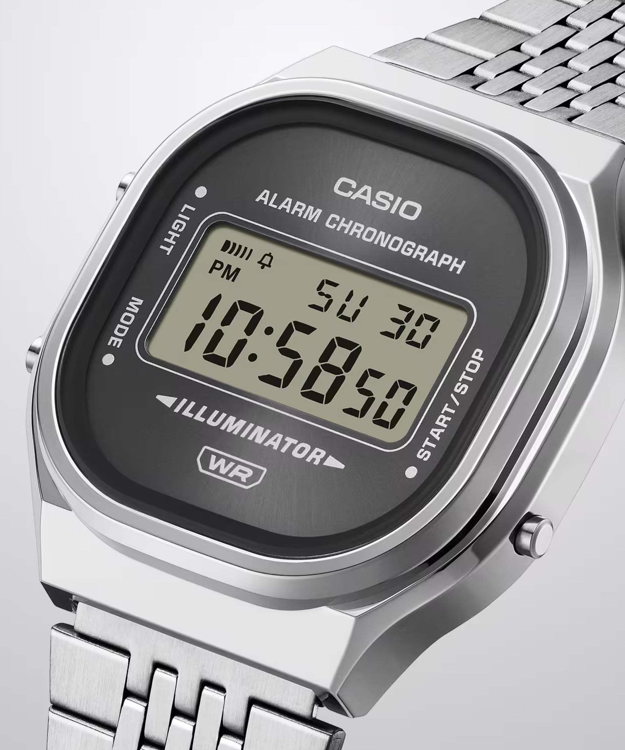 Casio Vintage A140 Edgy Collection Digital Gris 36,8 mm | A140WE-8A