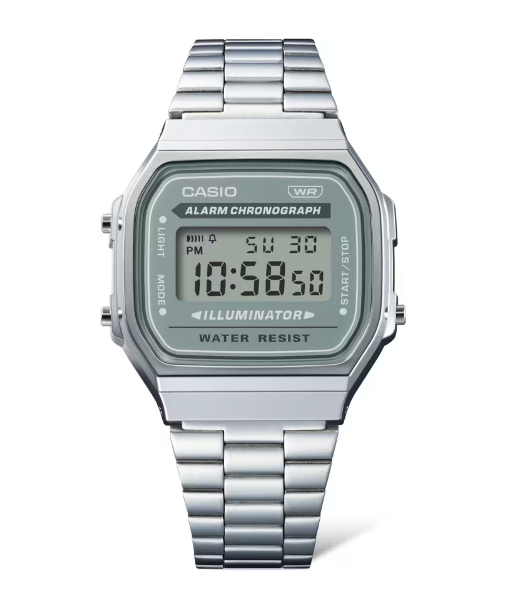 Casio Vintage A168 Digital Verde 36,3 mm | A168WA-3AY