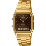 Casio Vintage Edgy Collection Marrón 29,8 mm | AQ-230GA-5AMQY