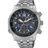 Citizen Crono Pilot Super Titanio Eco-Drive Radiocontrolado Azul 43,70 mm | CB5850-80L