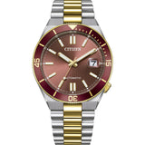 Citizen Tsuyosa Shore Automático Rojo Bicolor 40 mm | NJ0234-58X