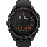 Garmin fēnix 8 Solar Sapphire GPS Gris Carbono Titanio DLC 47 mm | 010-02906-11