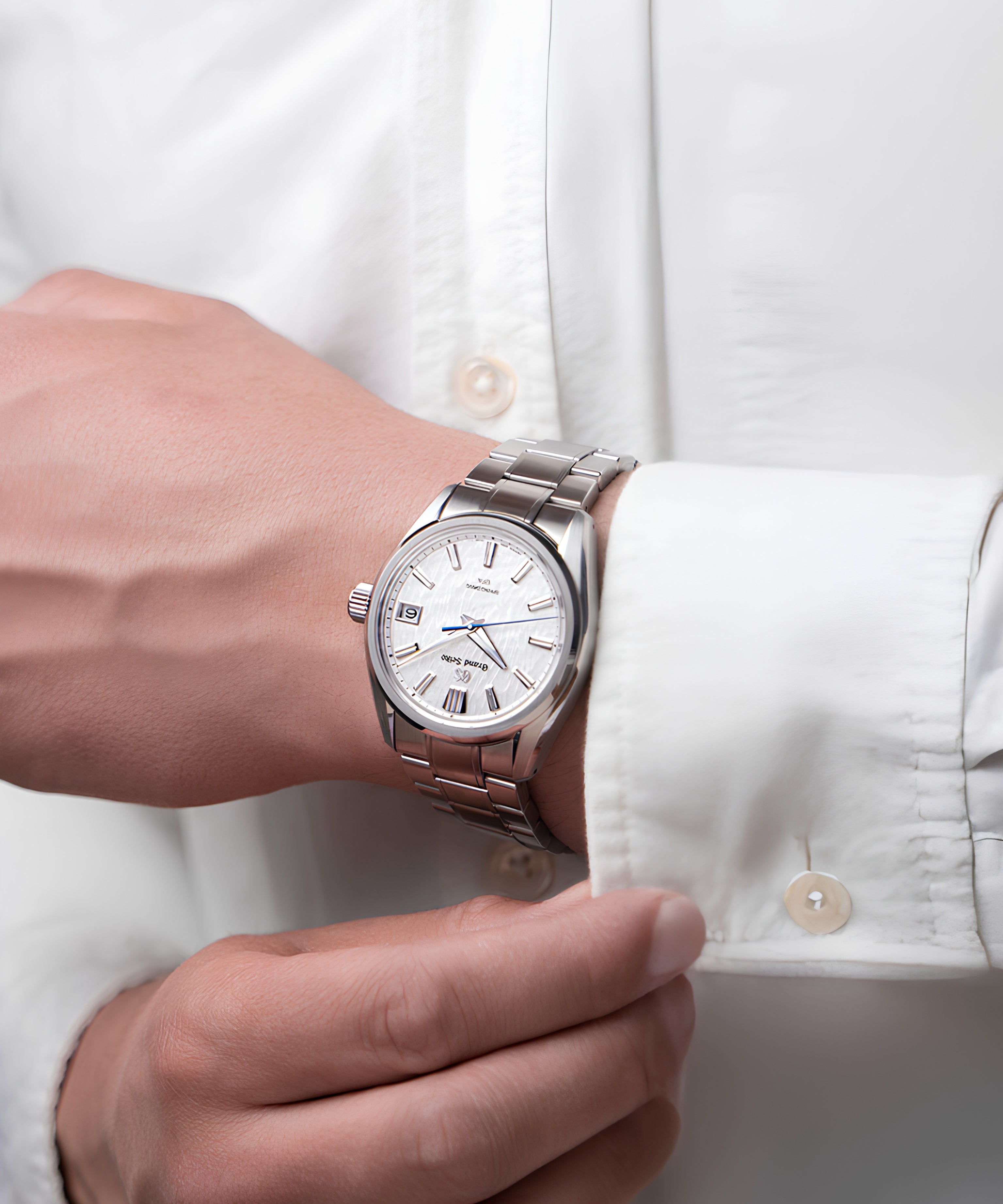 Grand Seiko Evolution 9 Spring Drive U.F.A. Ever-Brilliant Blanco Acero 40 mm | SLGB009G