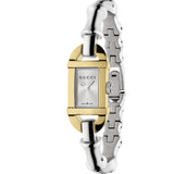 Gucci Bamboo Cuarzo Blanco Acero y Oro Amarillo 22x17 mm | A00A3FICUA08483