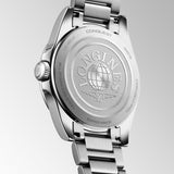 Longines Conquest Cuarzo Azul Verdoso Acero 34 mm | L3.460.4.92.6