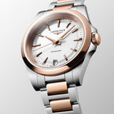 Longines Conquest Cuarzo Blanco Acero y PVD Rojo 34 mm | L3.460.3.18.7