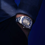 MIDO Multifort Skeleton Vertigo Azul Acero 42 mm | M038.436.11.041.00