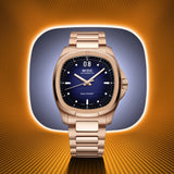 MIDO Multifort TV Big Date Automático Azul Acero PVD Oro Rosa 40 mm | M049.526.33.041.00