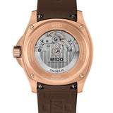 MIDO Multifort TV Big Date Automático Marrón Acero PVD Oro Rosa 40 mm | M049.526.37.291.00