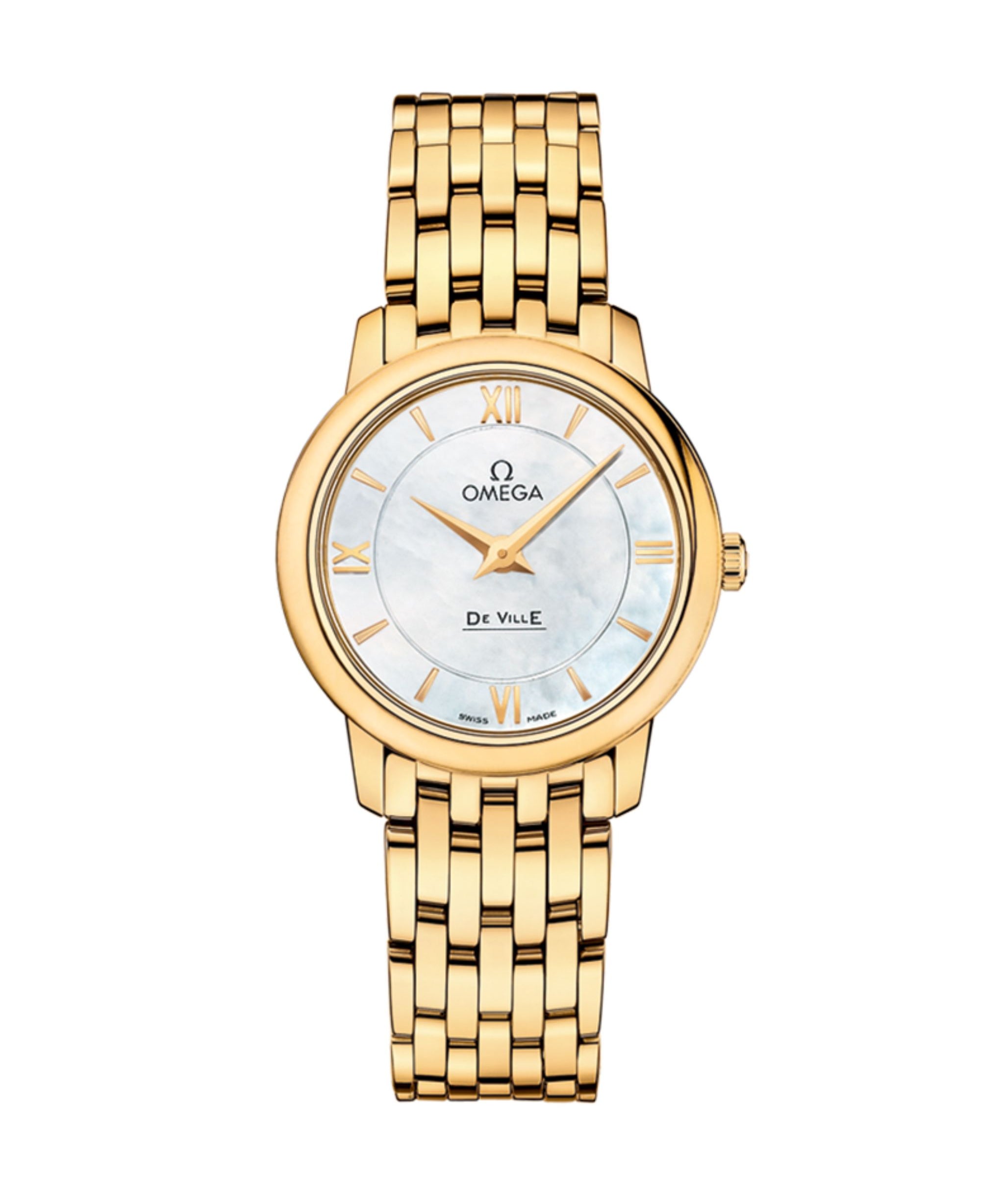 OMEGA De Ville Prestige Cuarzo Nácar Oro Amarillo 27,4 mm | 424.50.27.60.05.001