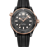 OMEGA Seamaster Diver 300M Co-Axial Master Chronometer Negro Cerámica y Oro Sedna 43,5 mm | 210.62.44.20.01.001