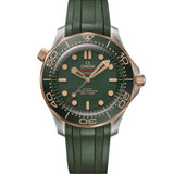 OMEGA Seamaster Diver 300M Verde Titanio y Bronze Gold Correa Verde 42 mm | 210.92.42.20.10.001
