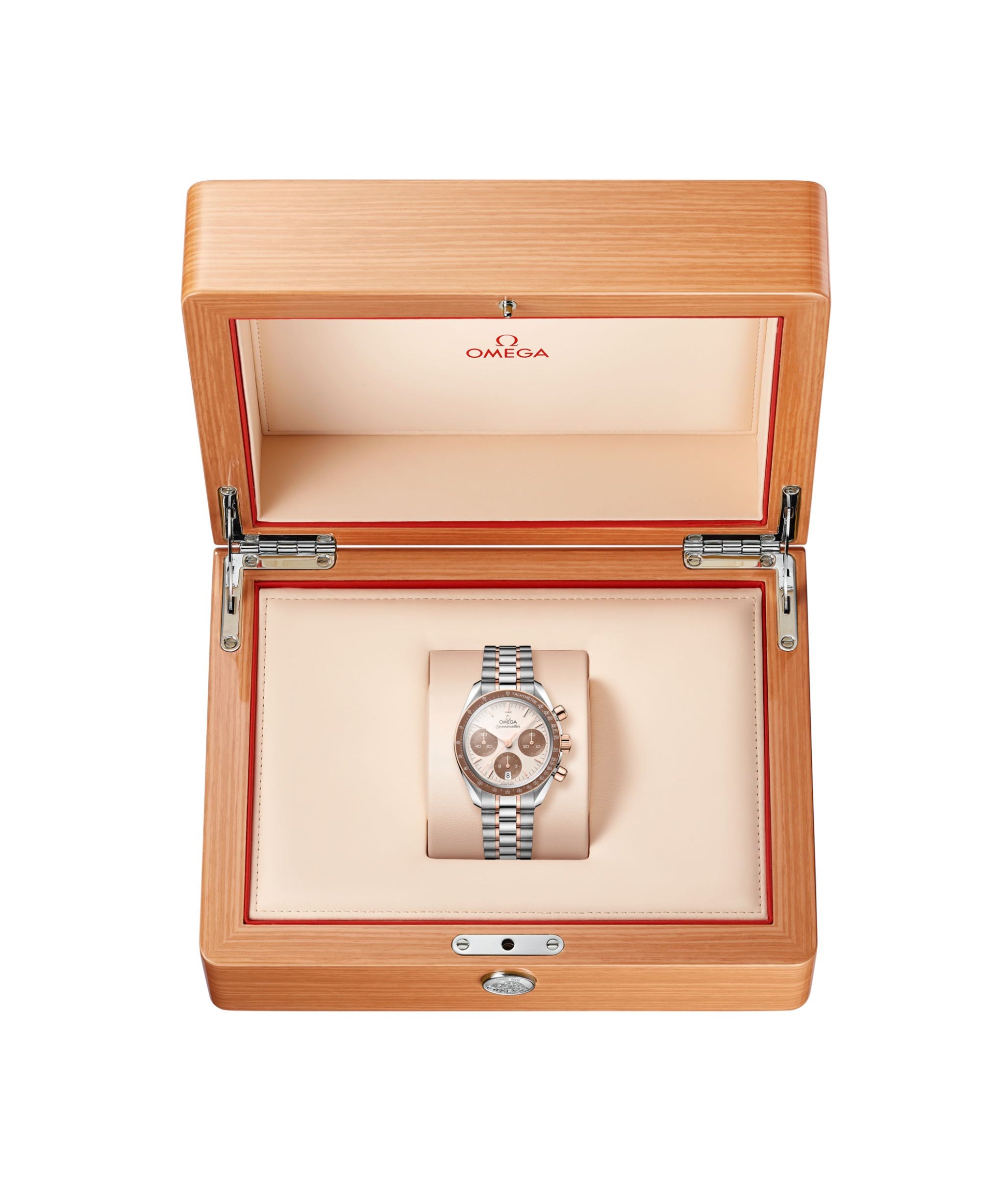 OMEGA Speedmaster 38 Co-Axial Chronometer Marfil Acero y Oro Sedna 38 mm | 324.20.38.50.02.002