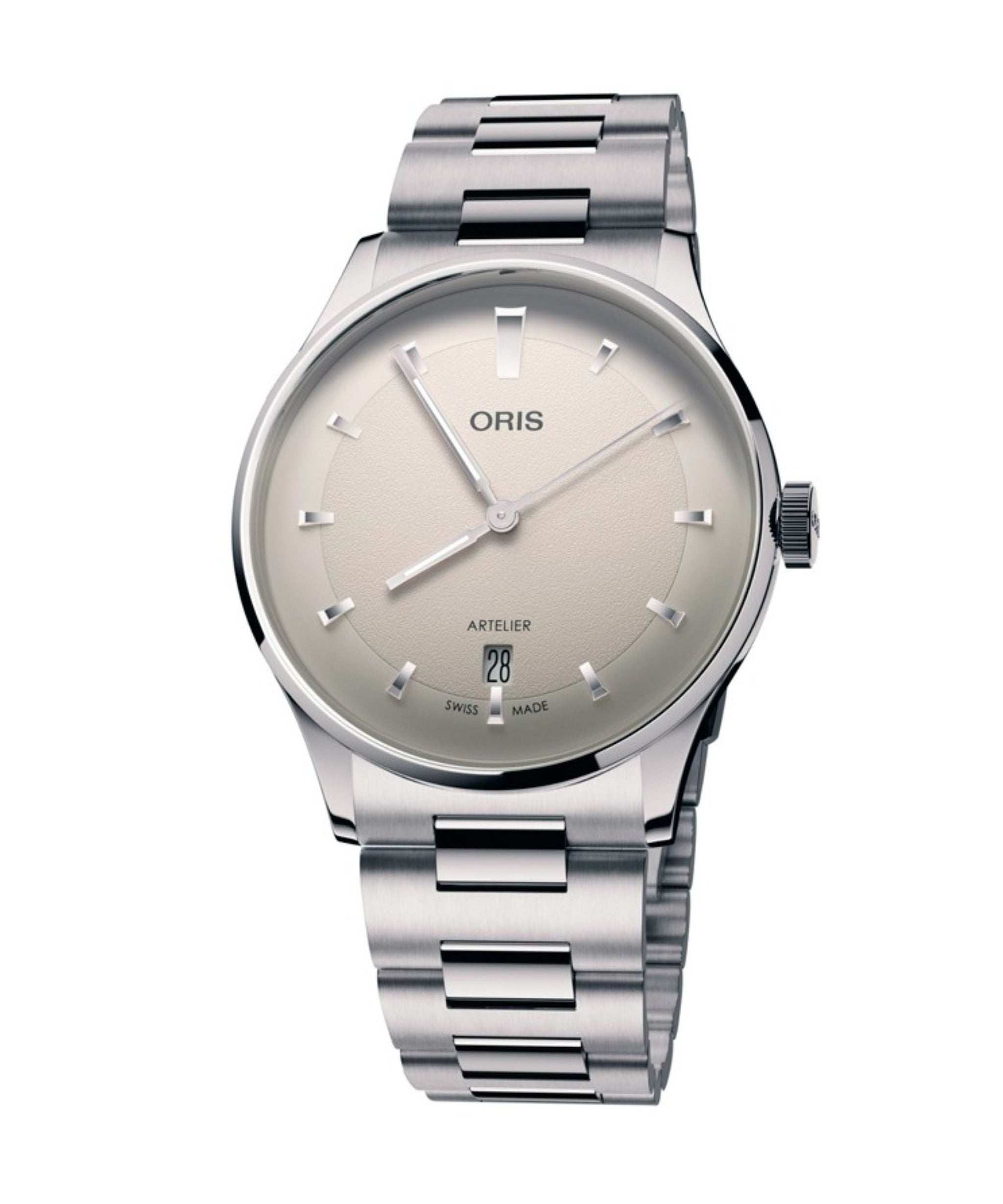 Oris Artelier Date Automático Blanco Acero 38 mm | 01 733 7810 4051-07 8 20 20