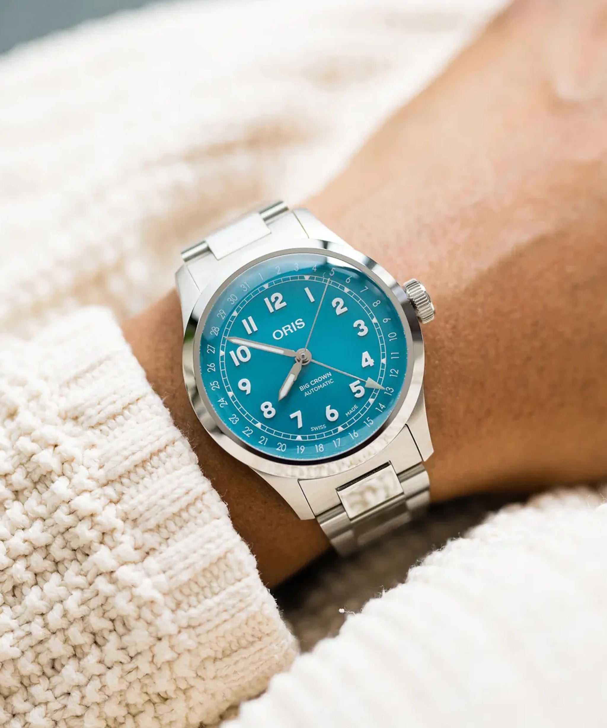 Oris Big Crown Pointer Date Automático Azul Acero 40 mm | 01 754 7798 4065-07 8 20 06