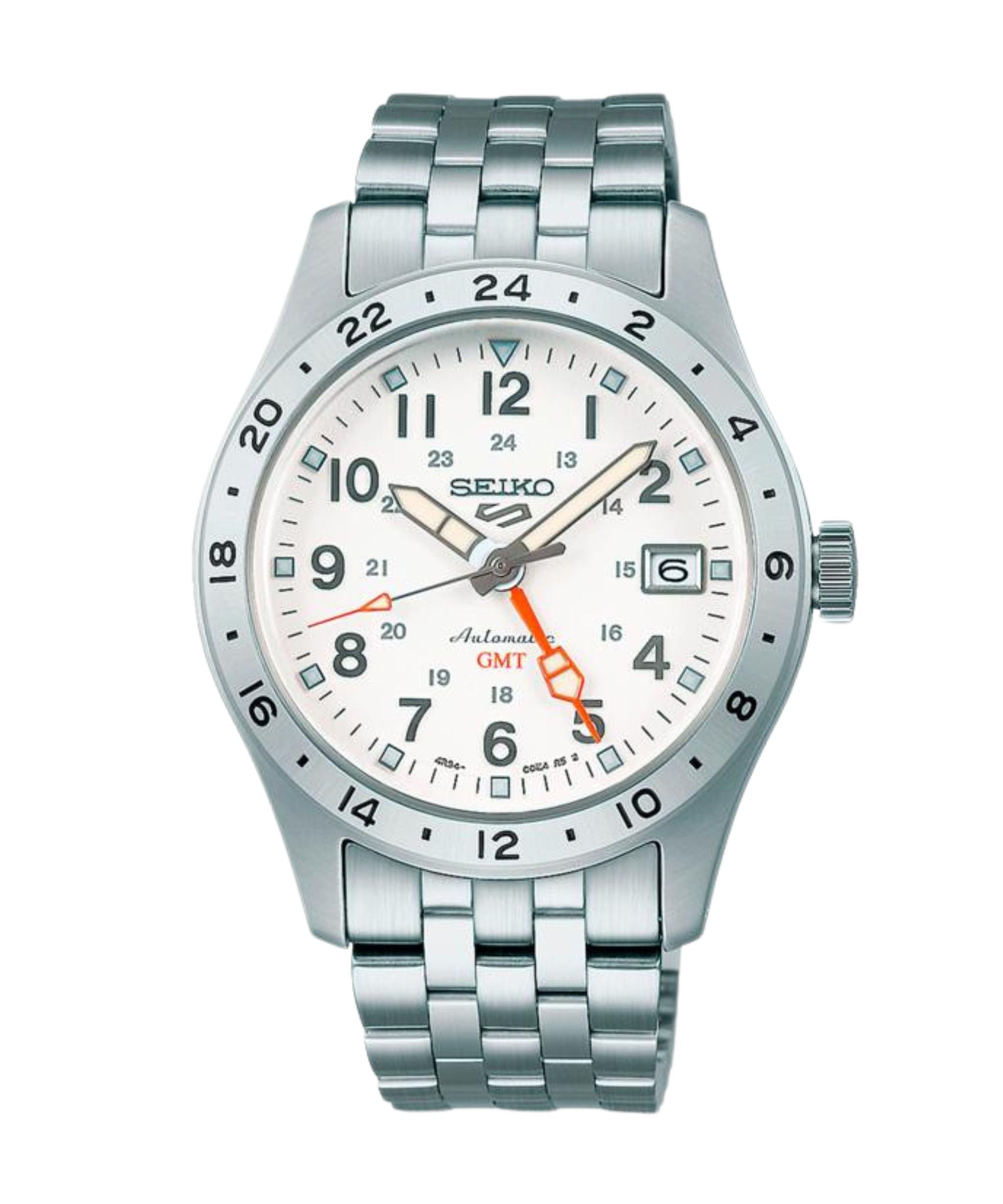 Seiko 5 Sports Field GMT Automático Blanco Acero 39.4 mm | SSK059K1