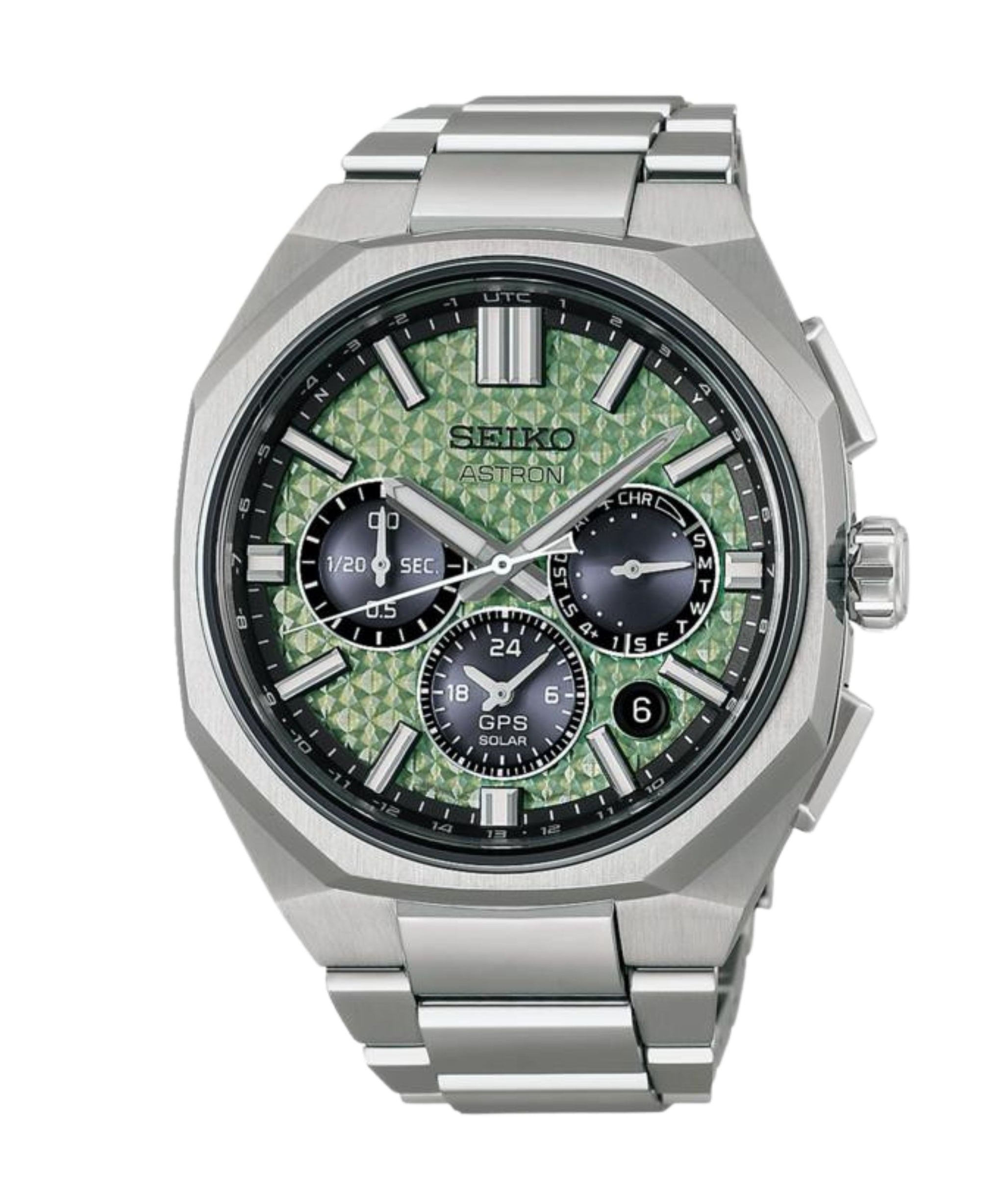 Seiko Astron GPS Solar Cronógrafo Edición Limitada Verde Titanio 43,4 mm | HAB005J1