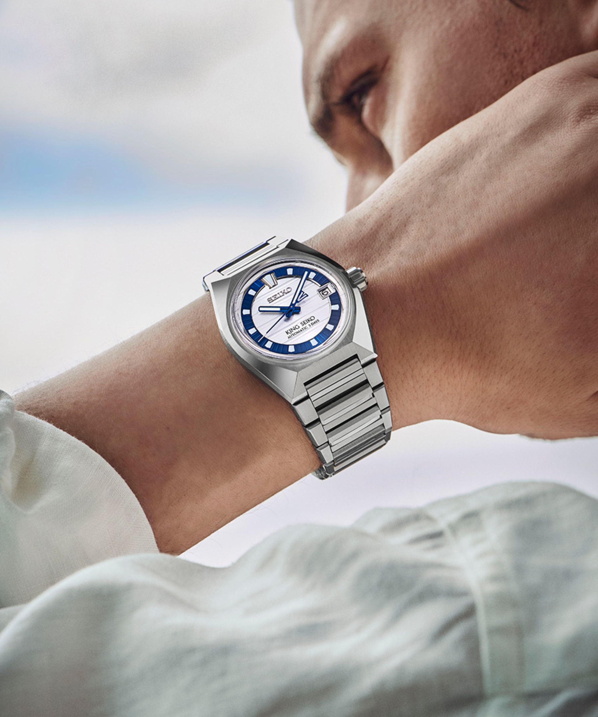 Seiko King Seiko VANAC Automático Edición Limitada Plateado Acero 41 mm | HKF004J1